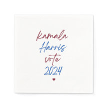 White Napkins for Kamala Harris 2024