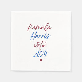 White Napkins for Kamala Harris 2024 Pappersservett