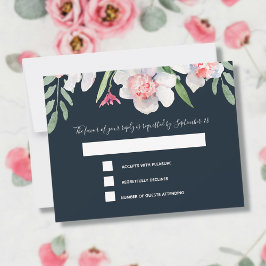 White Narcissus on Navy OSA and Menu