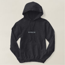 White Noise Embroized Hoodie