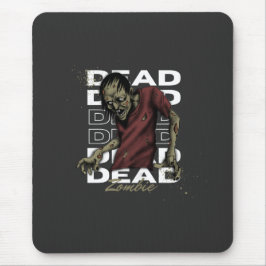 White och Brown Dead Zombie Mousepad Musmatta