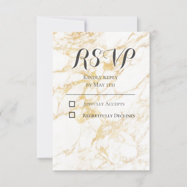 White och Guld Marble (Framsida)