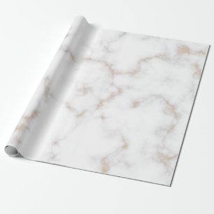 White och Guld Marble Presentpapper