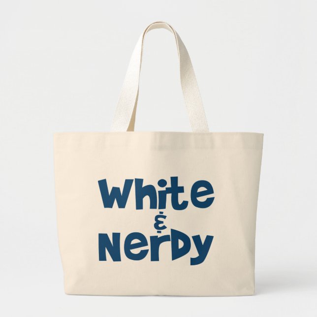 White och Nerdy Jumbo Tygkasse (Framsidan)