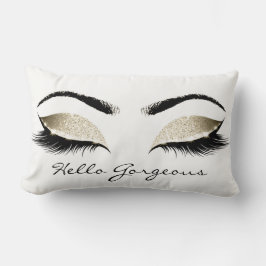 White Öga Makeup Lash Hej Gorgous Champaigne1 Lumbarkudde