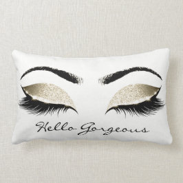 White Öga Makeup Lash Hej Gorgous Champaigne1 Lumbarkudde