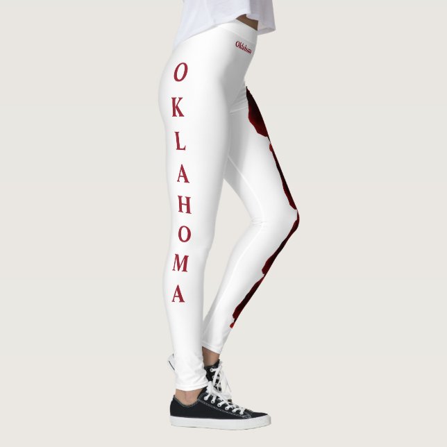 White Oklahoma State Oklahoma Ro Flower Leggings (Höger)