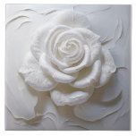 White On White - Skuldad Ro Kakelplatta<br><div class="desc">Du tittar på Lee Hiller Photography Art and Design Collection of Home and Office Decor,  Apparel,  Gifts and Collectibles. Bland designerna finns Lee Hiller Photography och Mixed Media Digital Art Collection http://LeeHiller.com</div>