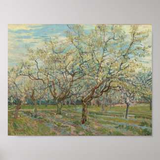 White Orchard Arles, 1888 Vincent van Go Poster