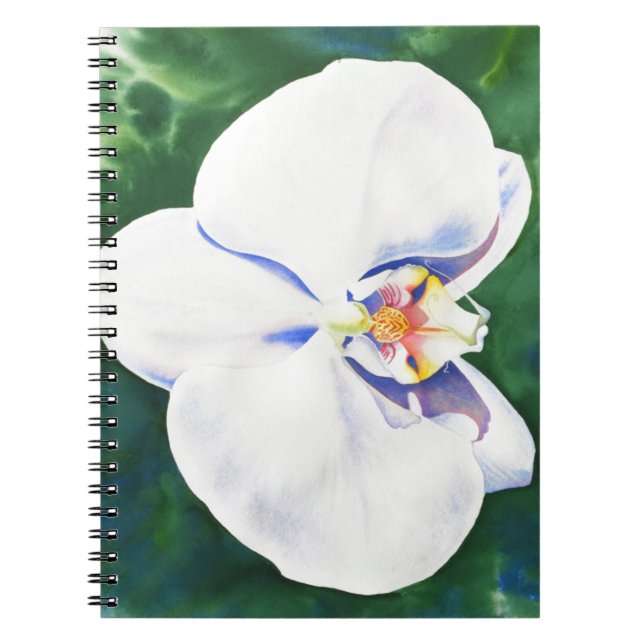 White Orchid Anteckningsbok (Framsidan)
