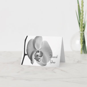 White Orchid Bröllop Bridesmaid Tack Kort