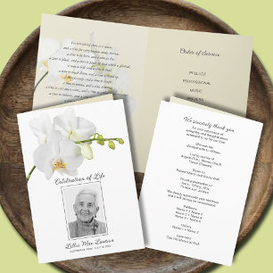 White Orchid Funeral Firande of Life Photo Program