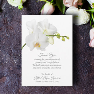White Orchid Funeral Firande of Life Tack