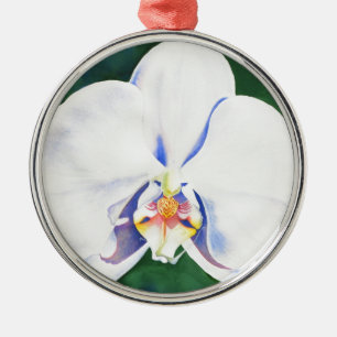 White Orchid Julgransprydnad Metall