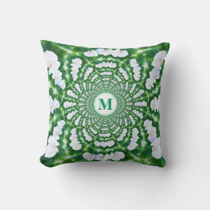 White Orchid Mandala Kudde
