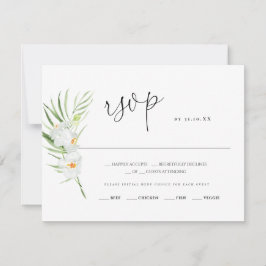 White Orchid | OSA av svarskort från Bröllop