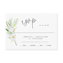 White Orchid | OSA av svarskort från Bröllop