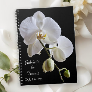 White Orchid på Svarta Bröllop Anteckningsbok