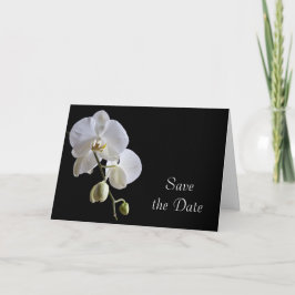 White Orchid på Svarta Bröllop spara datum Meddelande