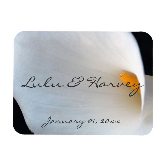 White Orchid Personal Magnet (Horisontell)