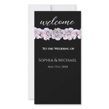 White Orchids-Bröllop Ringar-Bröllopsprogram-