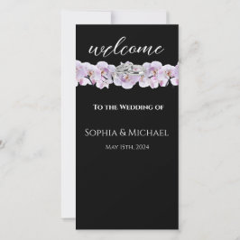 White Orchids-Bröllop Ringar-Bröllopsprogram-