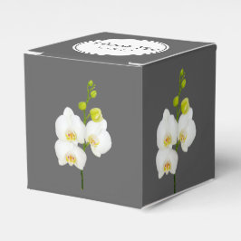 White Orchids Bröllop Tack Presentaskar