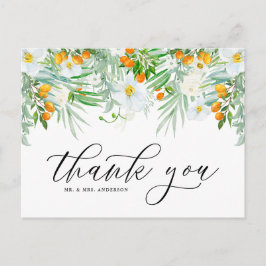 White Orchids och Kumquat Tropical Tack Vykort