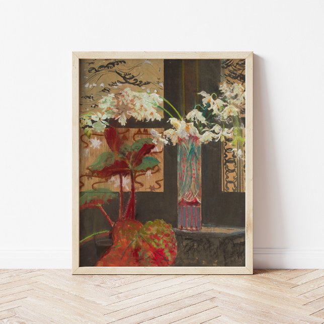 White Orchids och Peony | Leon Wyczółkowski Poster (Skapare uppladdad)