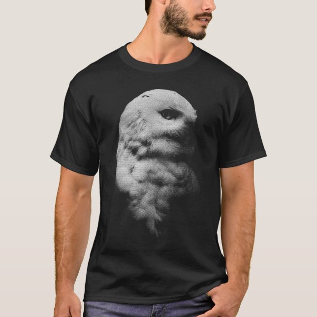 white owl t shirt (Framsida)