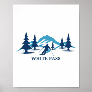 White P Washington Skidort Skidåkning Skidåkare  Poster