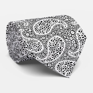 White Paisley Daisy Mönster Slips
