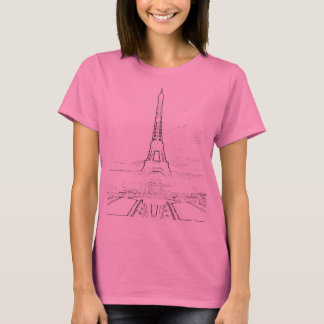 White Paris Tee Shirt
