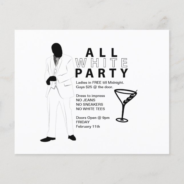 White Party Flyer (Framsidan)