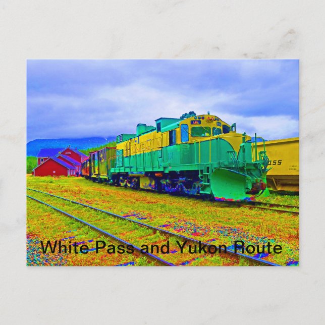 White Pass and Yukon Railway Vykort (Framsida)