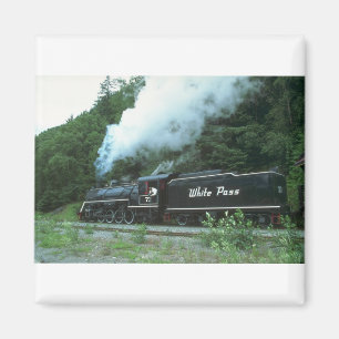 White Pass och Yukon in White Pass ut ur Skagway. Magnet