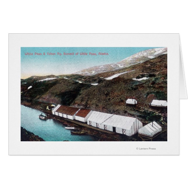 White Pass & Yukon Railroad Tåg Hälsningskort (Framsidan Horizontal)