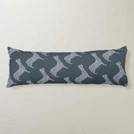 White Paw Print Dog Silhouette Kroppskudde