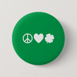 White Peace Kärlek & Shamrocks Knapp