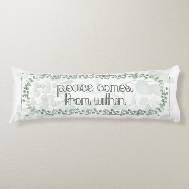 White Peace kommer från Eucalyptus Body Pillow Kroppskudde (Framsidan)