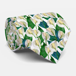 White Peace Lily Mönster Slips