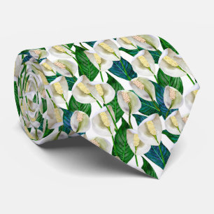 White Peace Lily Mönster Slips