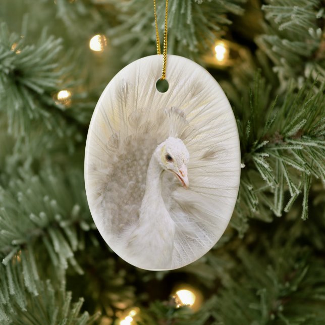 White Peacock Ornament (Träd)