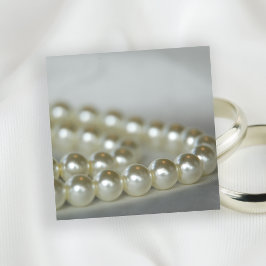 White Pearls Bröllop Inbjudningar