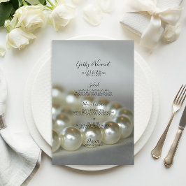 White Pearls Bröllop Menu
