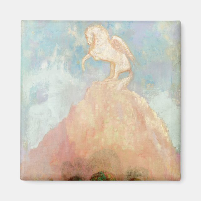 White Pegasus, c.1908 (olja på canvas) Magnet (Framsidan)