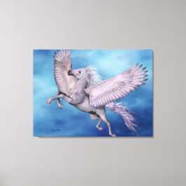 White Pegasus Wrapped Canvas