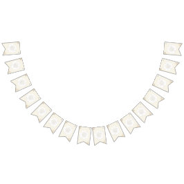 White Peonies Blommar Bröllop Vimplar