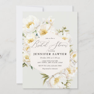 White Peonies Möhippa för Blommigt av Elegant Inbjudningar