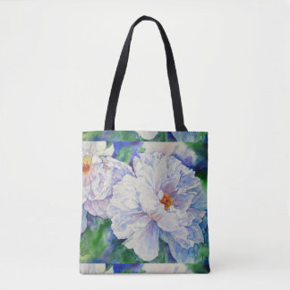 White Peonies Tygkasse